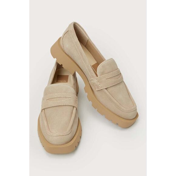 The Elias Flats Loafer by Dolce Vita - Dune Suede NWOT womens size 8.5 - Picture 1 of 5